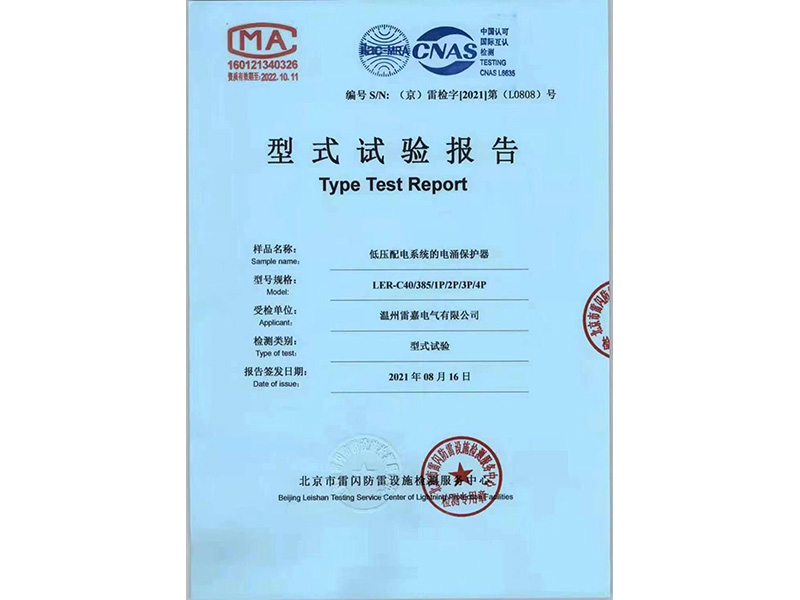 LER-C40/385/1P/2P/3P/4P低壓配電系統的電涌保護器